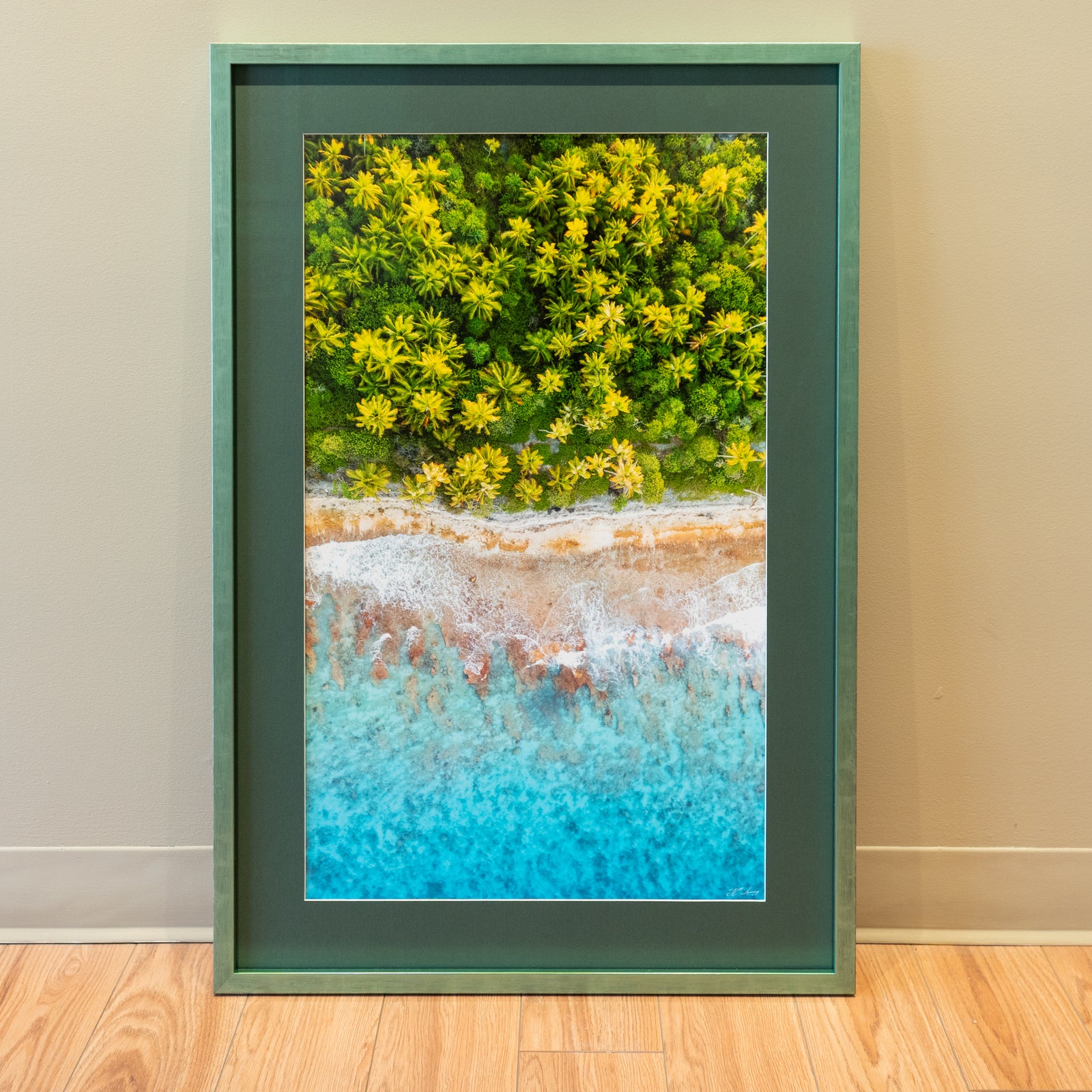 Entre mer et palmiers - Cadre galerie (24x36 pouces)