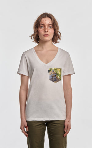 T-Shirt col en V semi-ajusté - Doux comme un regard