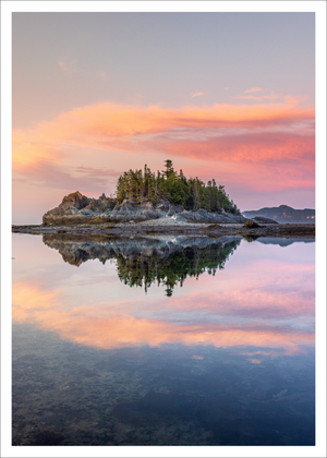 Island reflection -  Postcard