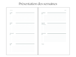Agenda 2027 - Reliure spirale - PRÉCOMMANDE