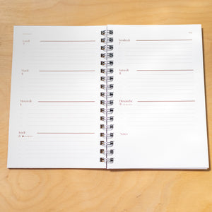 Agenda 2027 - Reliure spirale - PRÉCOMMANDE
