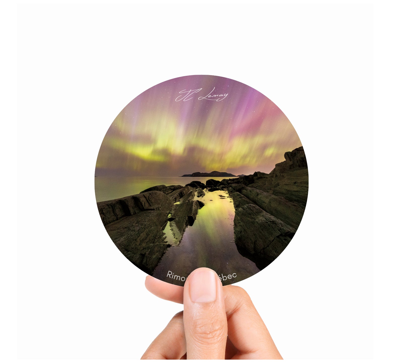 Autocollant - Aurores boréales au Bic