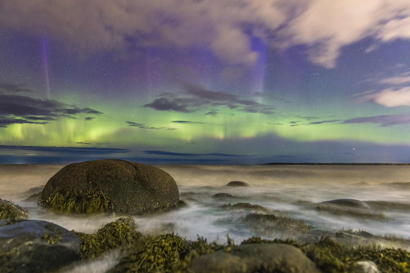 Auroras and rocks