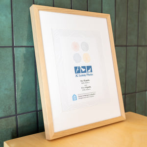 Wood frame with glass - 11x14 inches (28x35cm)