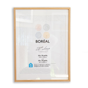 Wood frame with glass - 18x24 inches (46x61cm)