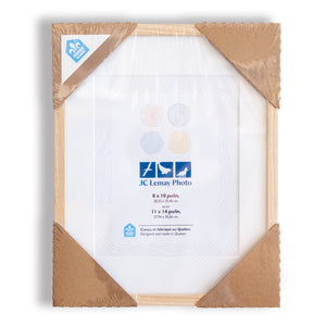 Cadre en bois vitré - 11x14 pouces (28x35cm)