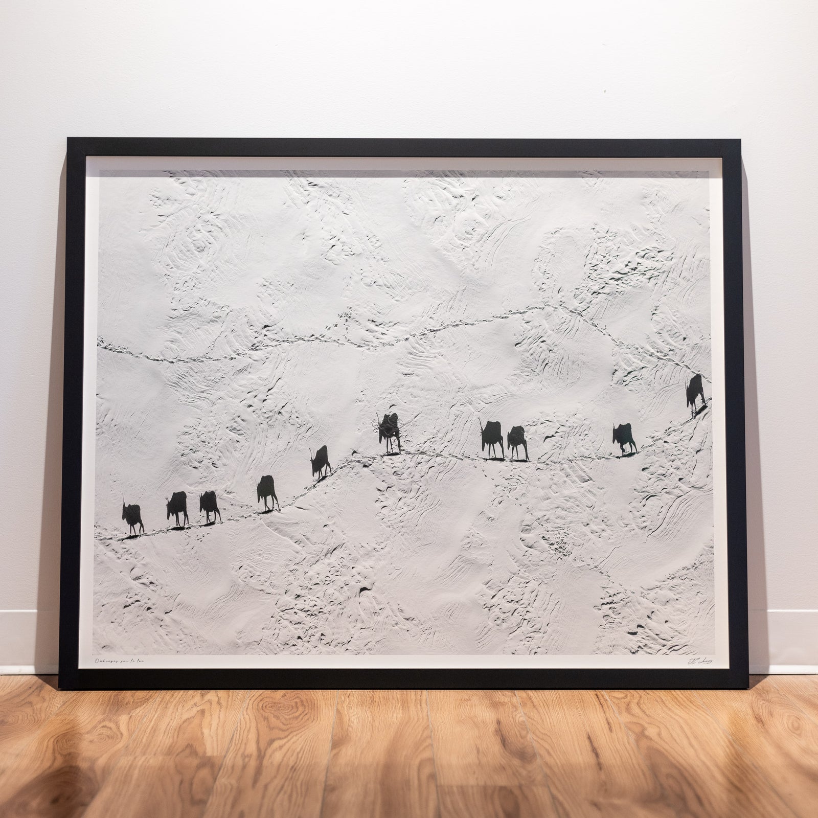 Ombrages sur le lac - Cadre galerie limité (34x42 pouces)