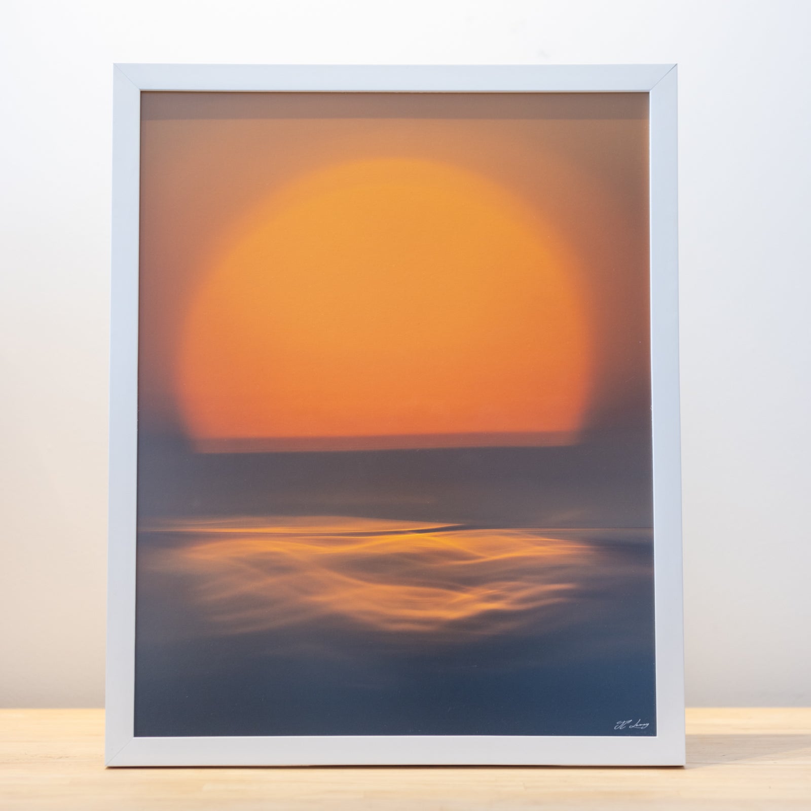 Melting sun - frame 16x20 inches