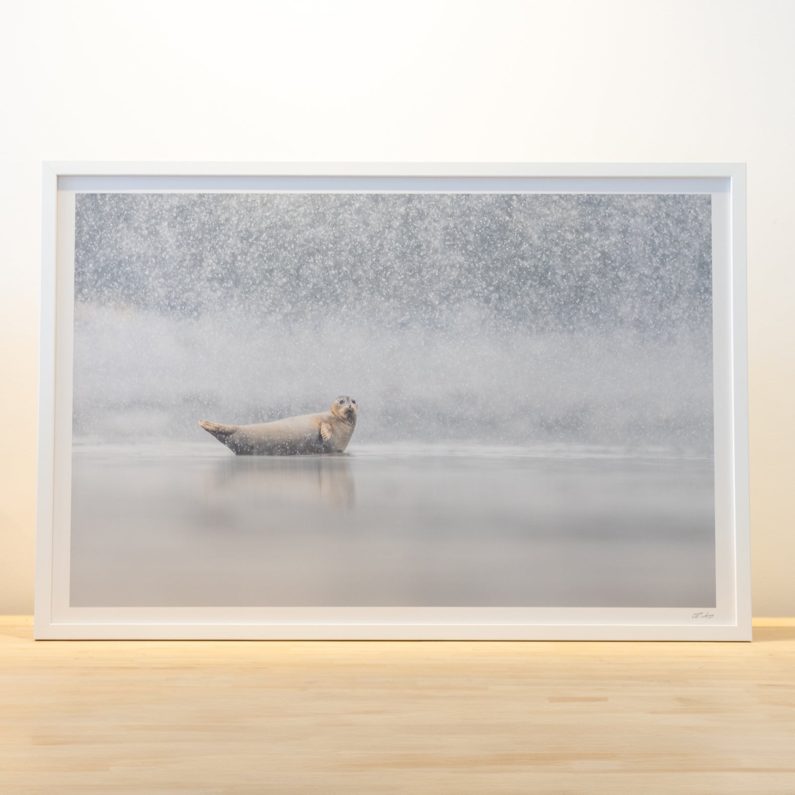 April snow - frame 24x36 inches