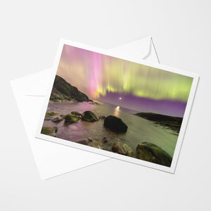 Aurora in Le Bic - Greeting card