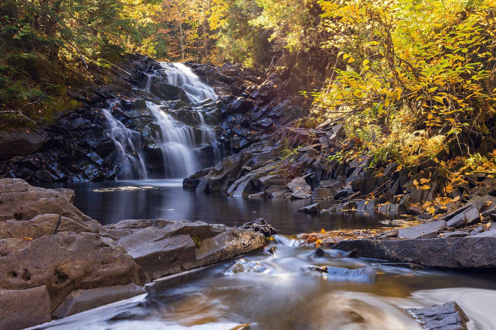 Autumn waterfall
