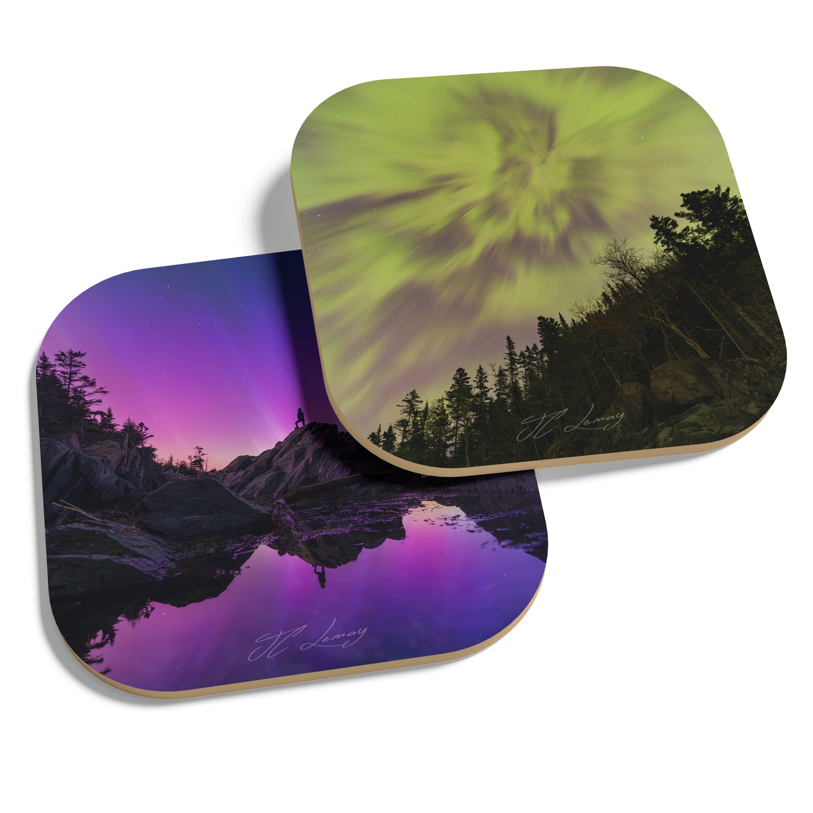 Coasters (set of 4) - Northern Lights