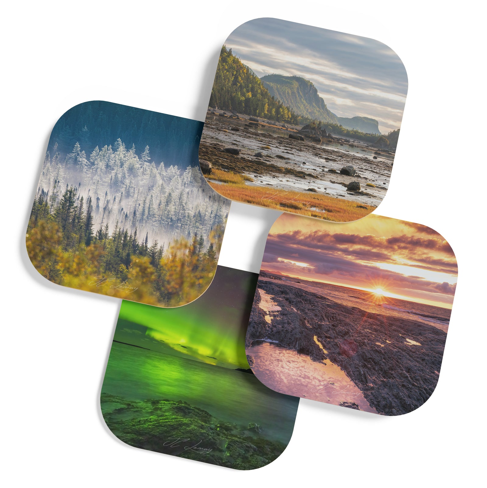 Coasters (set of 4) - Landscapes