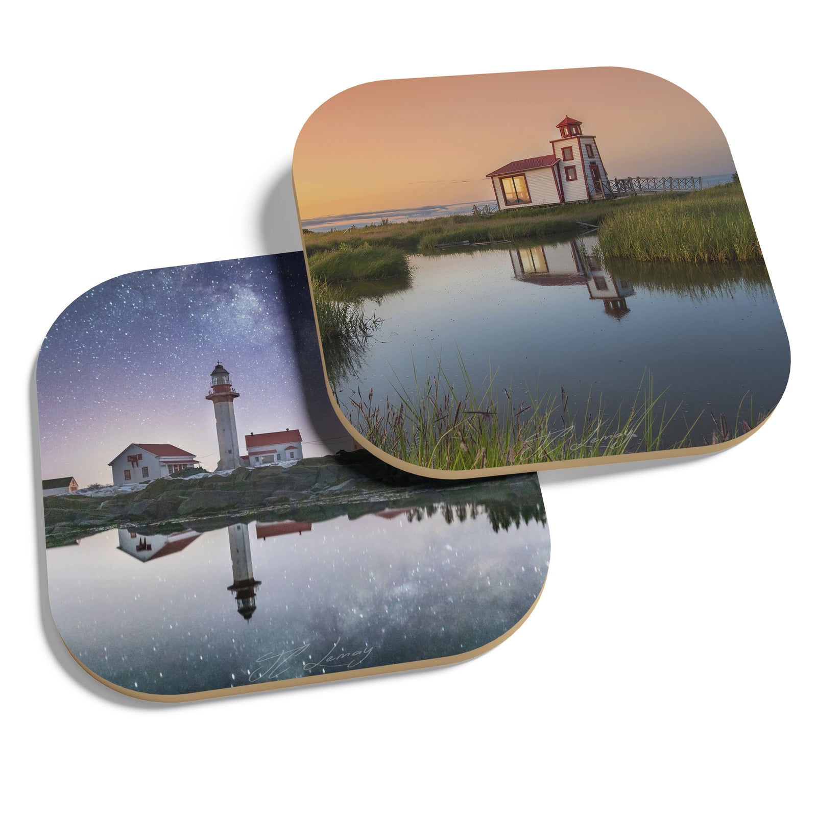 Coasters (set of 4) - Lighthouses