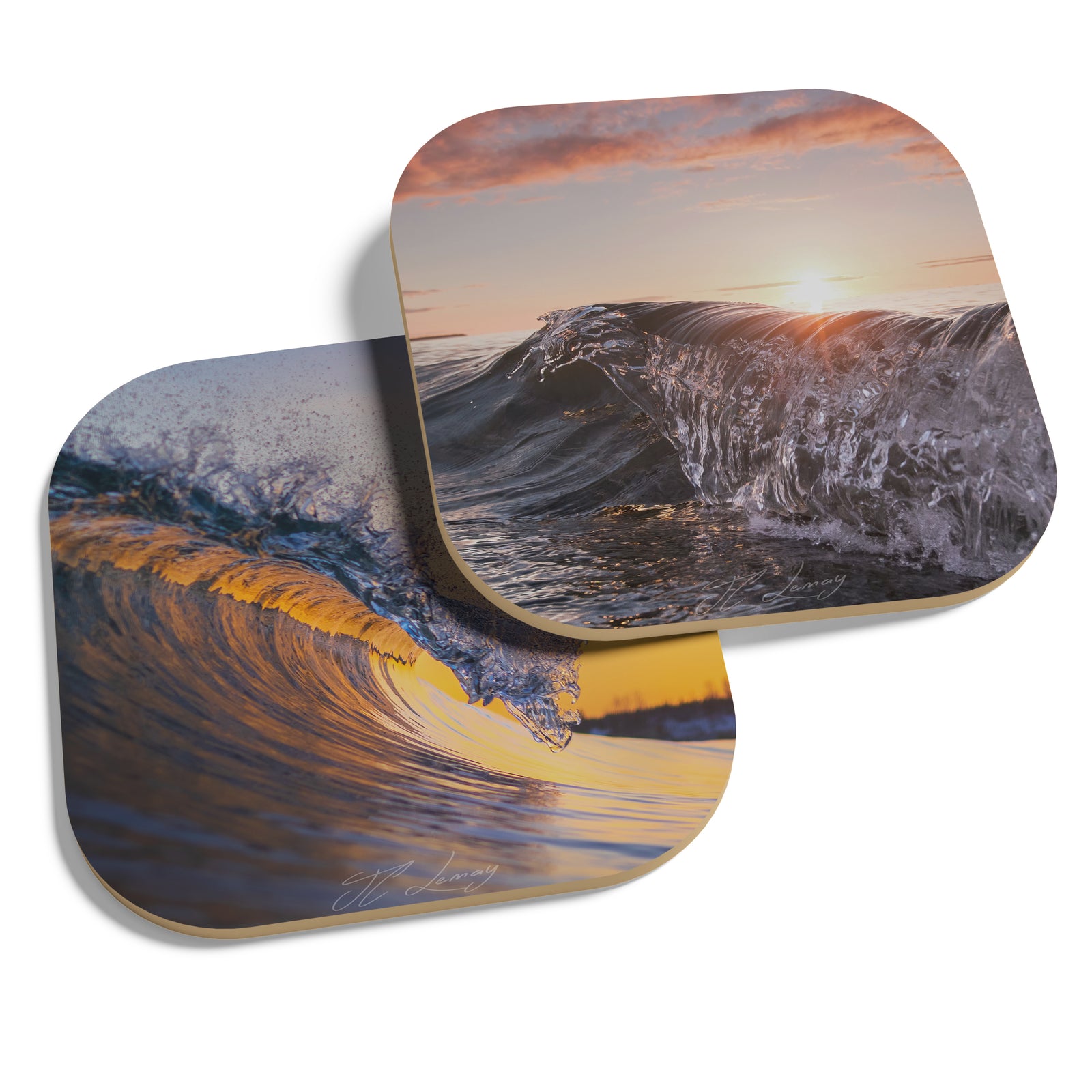 Coasters (set of 4) - Waves