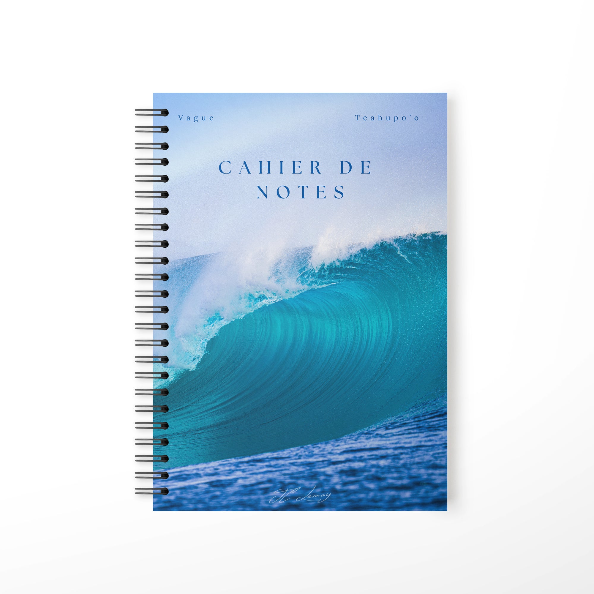 Cahier de notes - Vague Teahupo'o