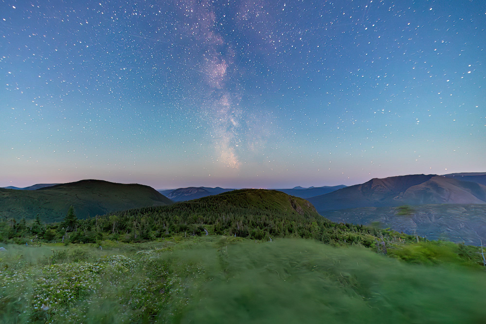 Milky Way and wind