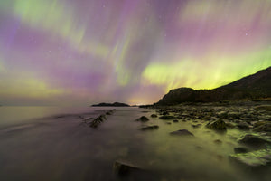 Waves under the Northern Lights