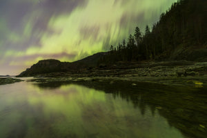 Reflet du Bic et les aurores