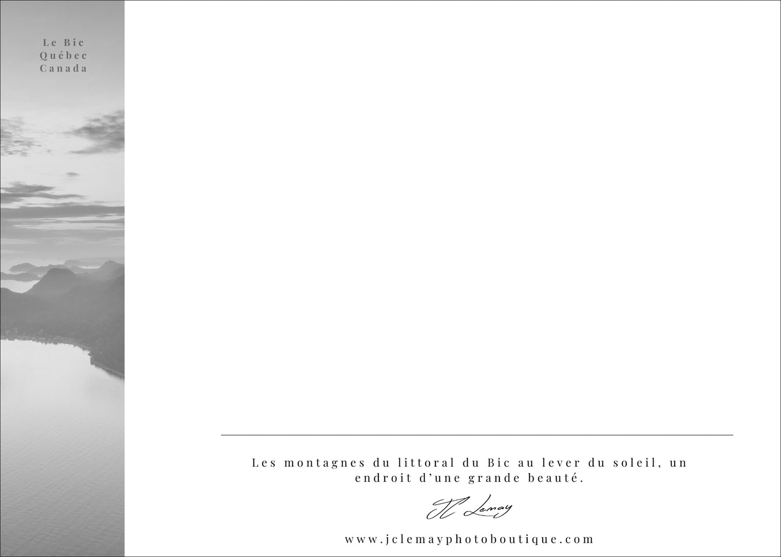 Bic vu des airs - carte postale