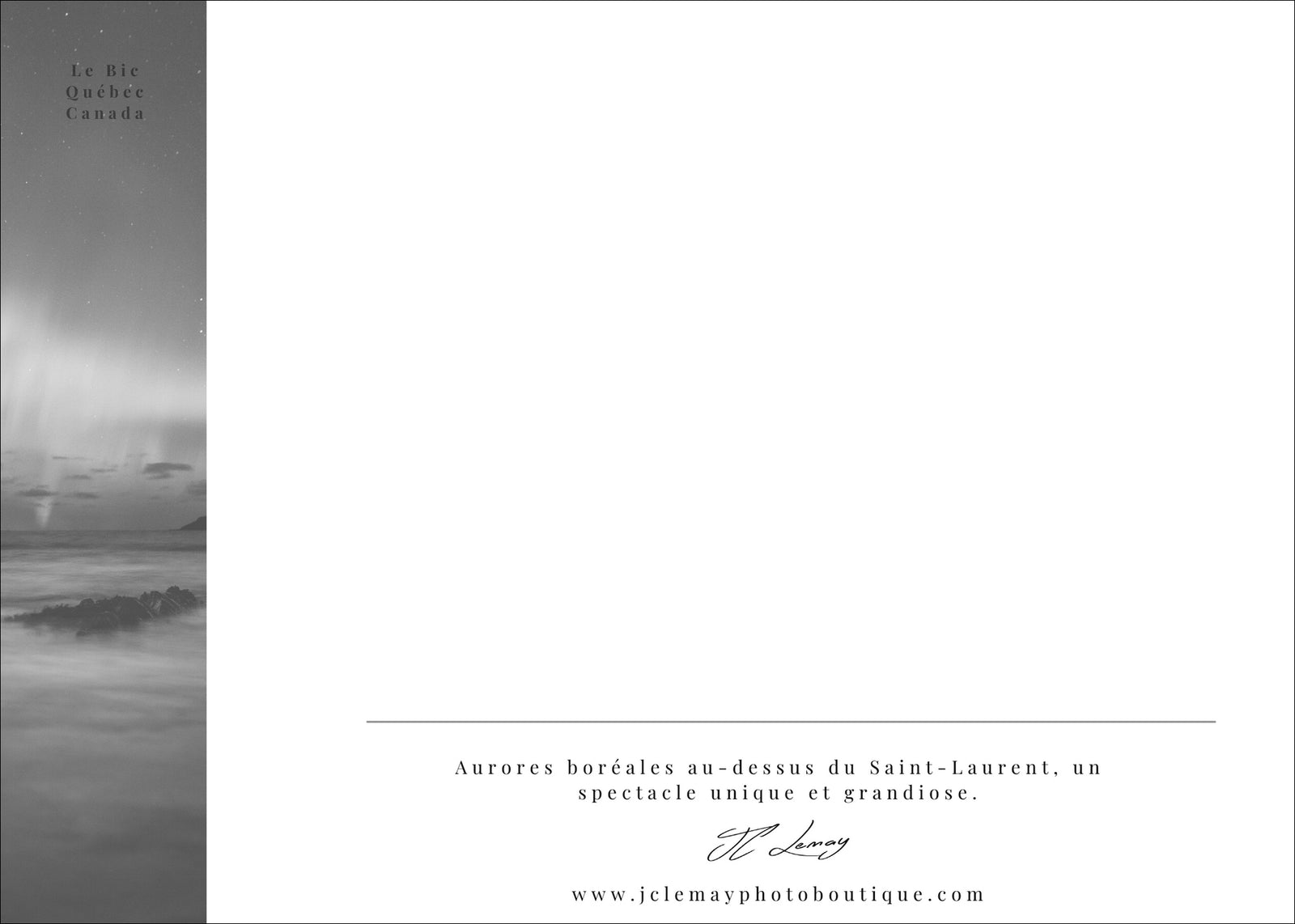 Aurores sur le Saint-Laurent - carte postale