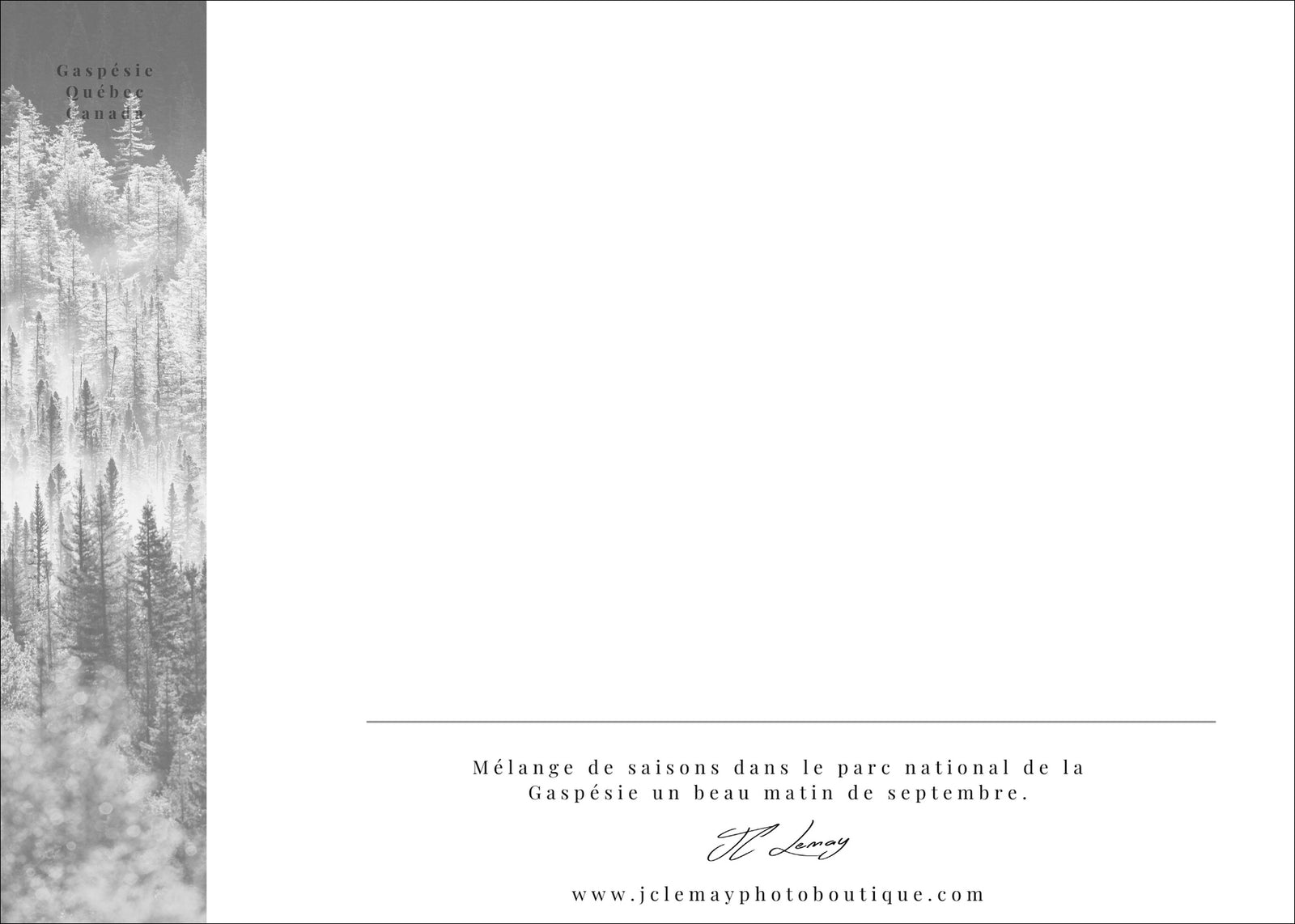 Saisons - carte postale