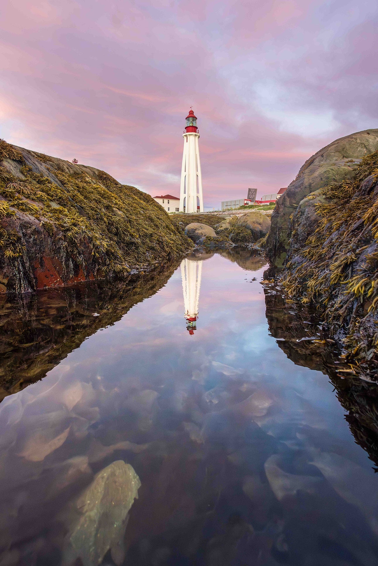 Reflection of the lighthouse