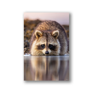 Raccoon reflection