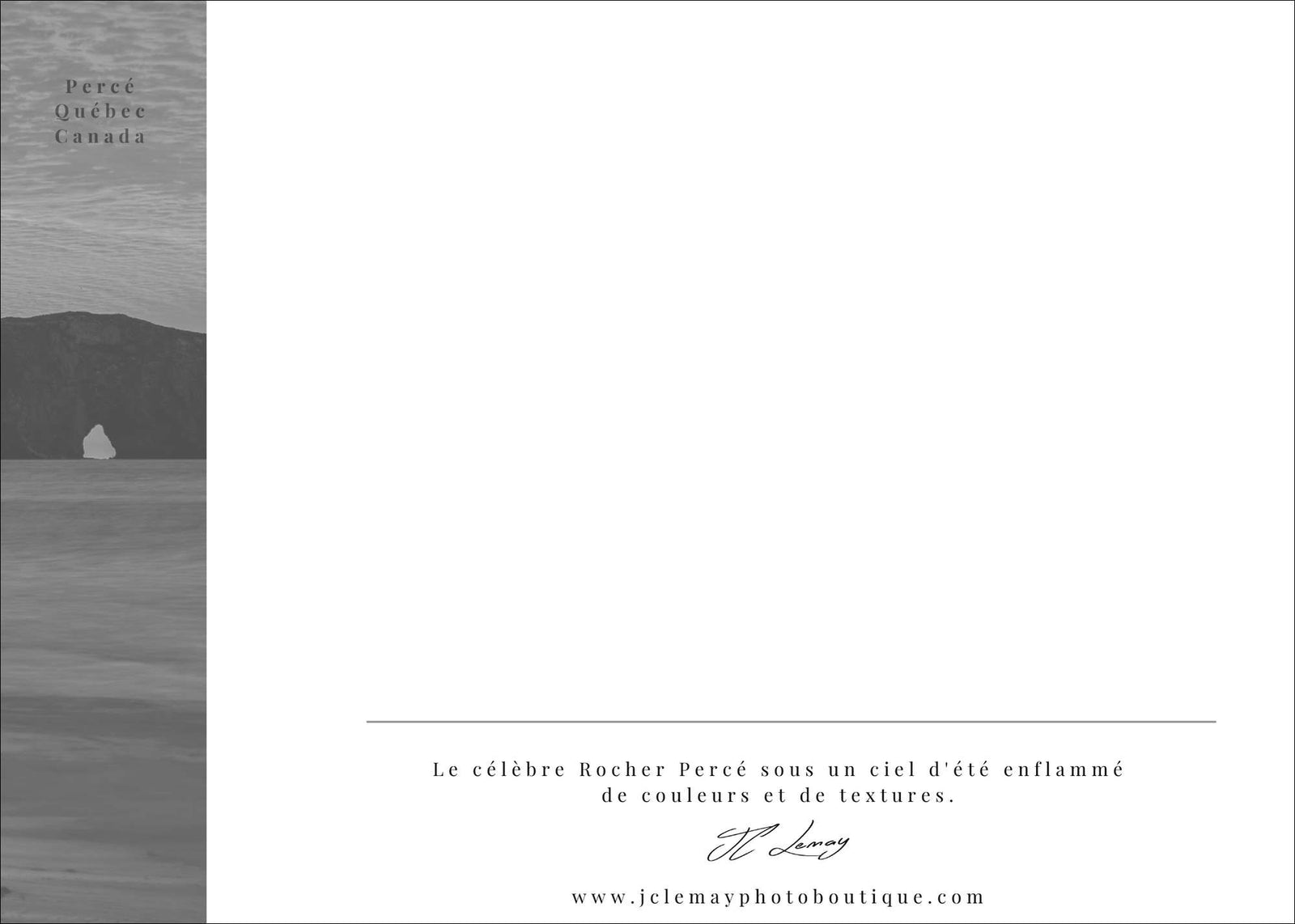 Le Rocher - carte postale