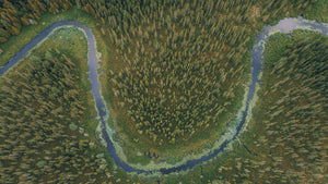 S-shaped river