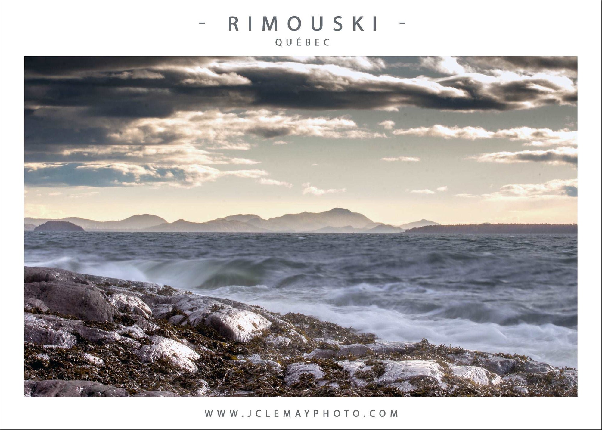Carte postale d'un paysage de Rimouski par Jc Lemay Photo