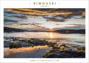 Carte postale d'une photo d'un paysage de Rimouski par Jc Lemay Photo