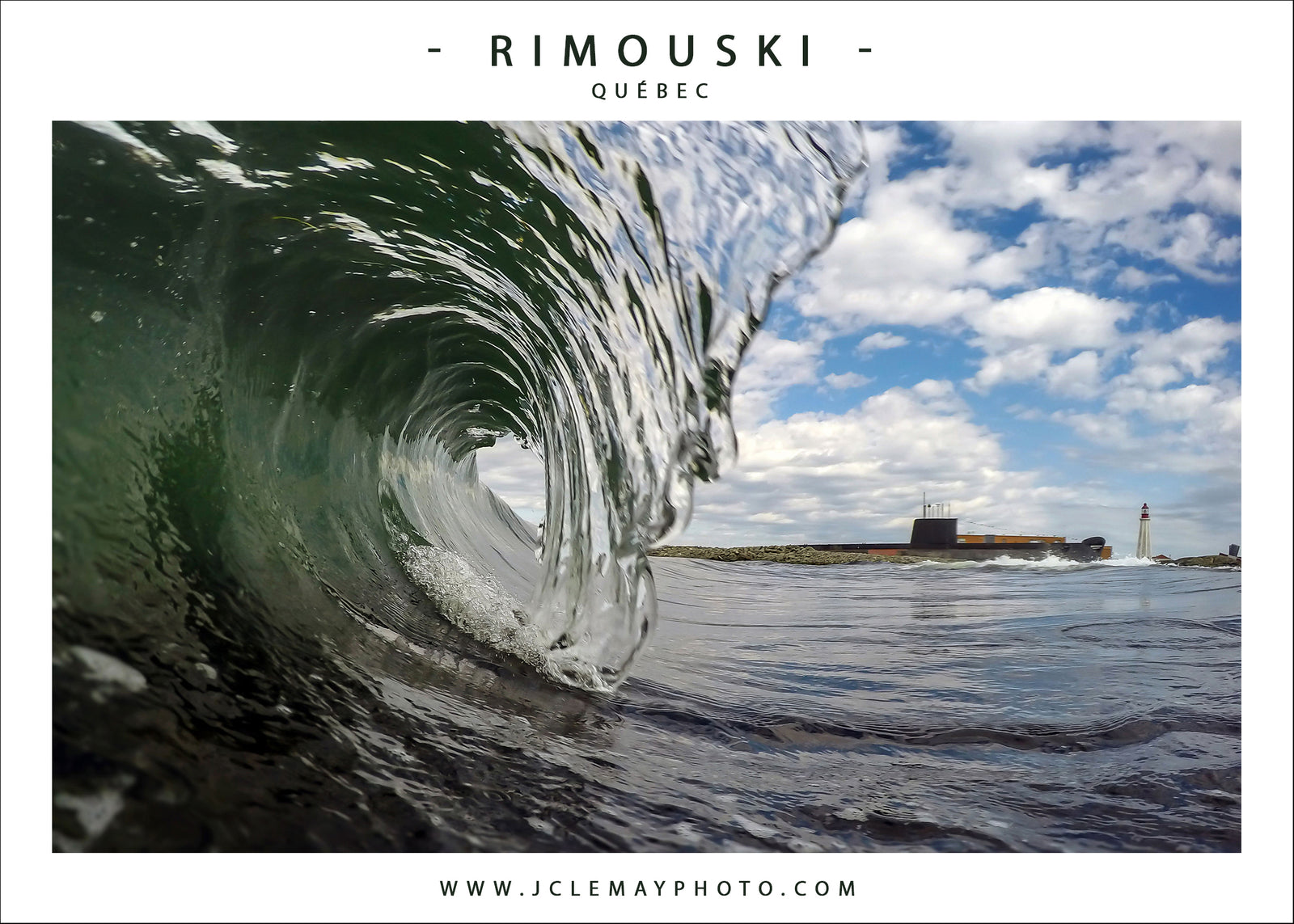 Wavy Pointe-au-Père - carte postale - JC Lemay Photo - photographe rimouski