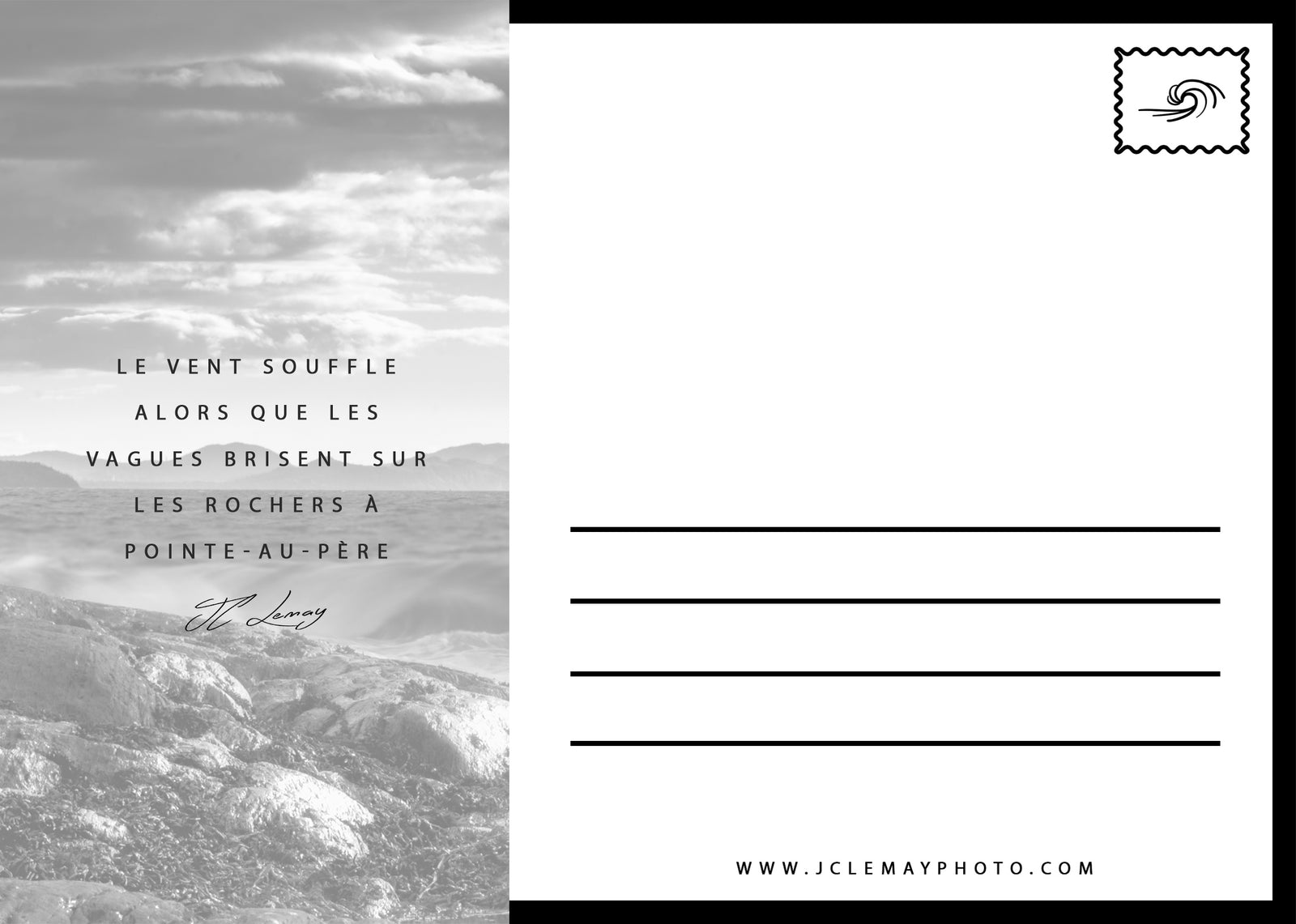 Carte postale d'un paysage de Rimouski par Jc Lemay Photo